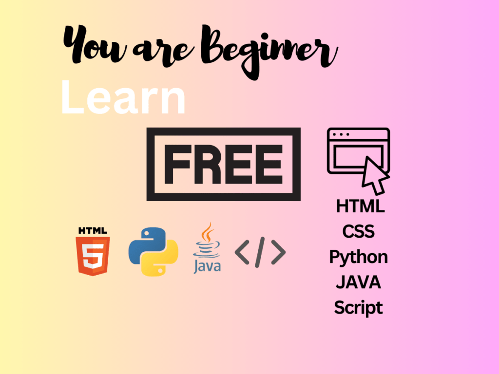 Learn Free HTML,CSS, JAVA Script